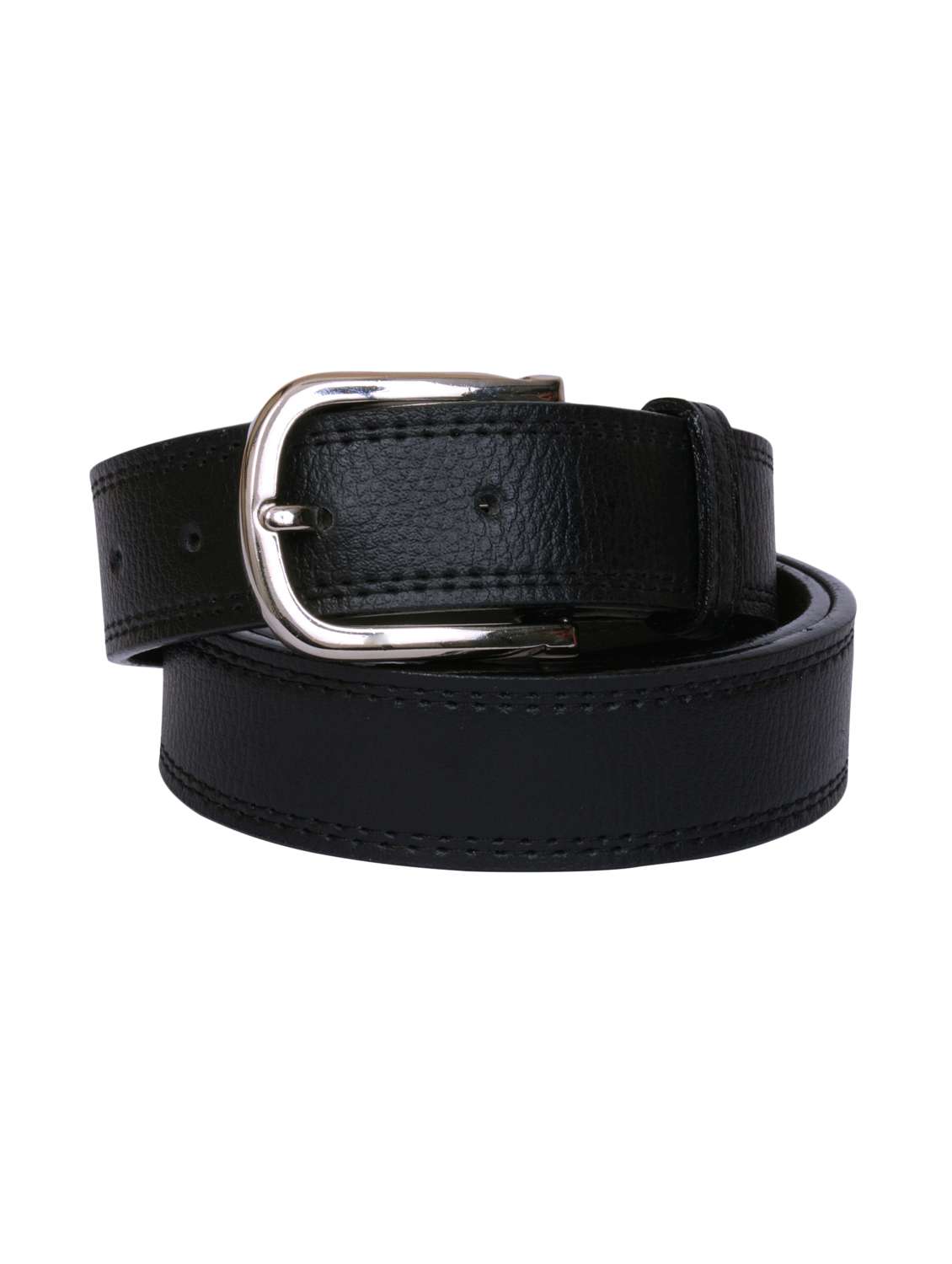 black leatherette belt