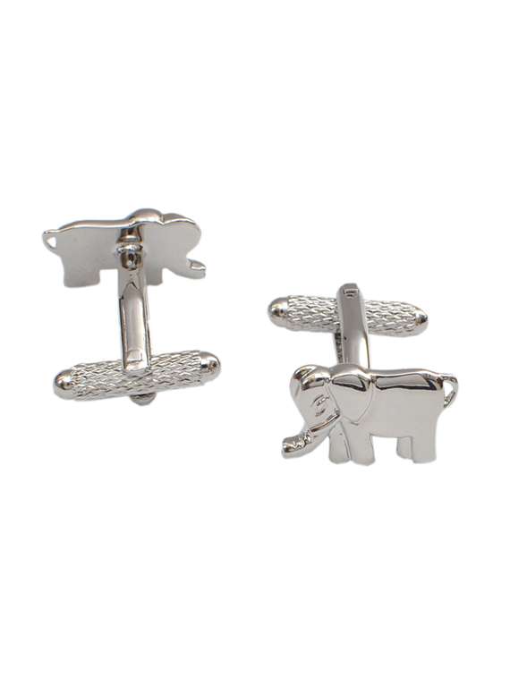 alvaro castagnino silver metal tie cufflinks & pocket square set
