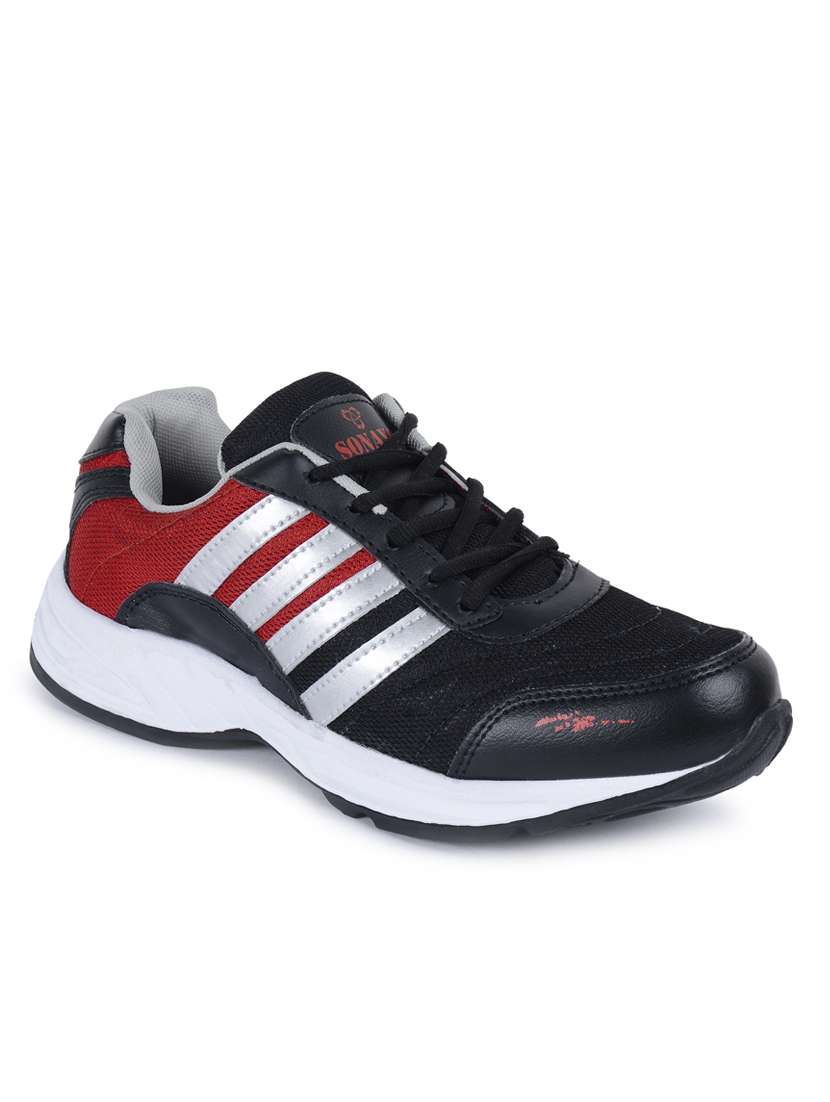 black mesh sport shoes