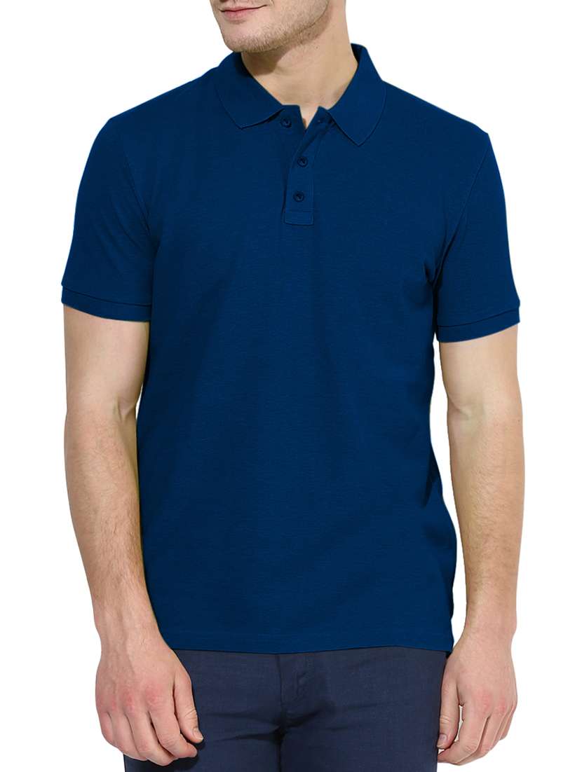 blue cotton t-shirt