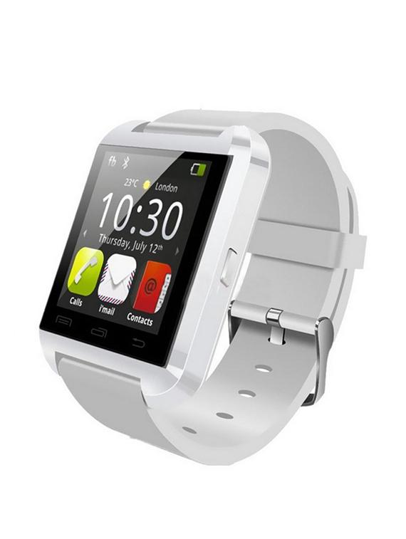 white leatherette smart watch - 10802808 - Standard Image - 3