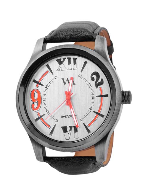black leather analogue watch - 10809572 -  Standard Image - 0