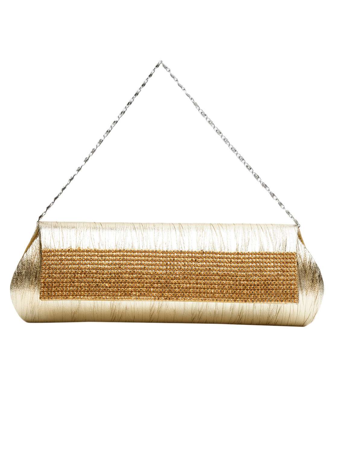 embellished flap party sling cum clutch