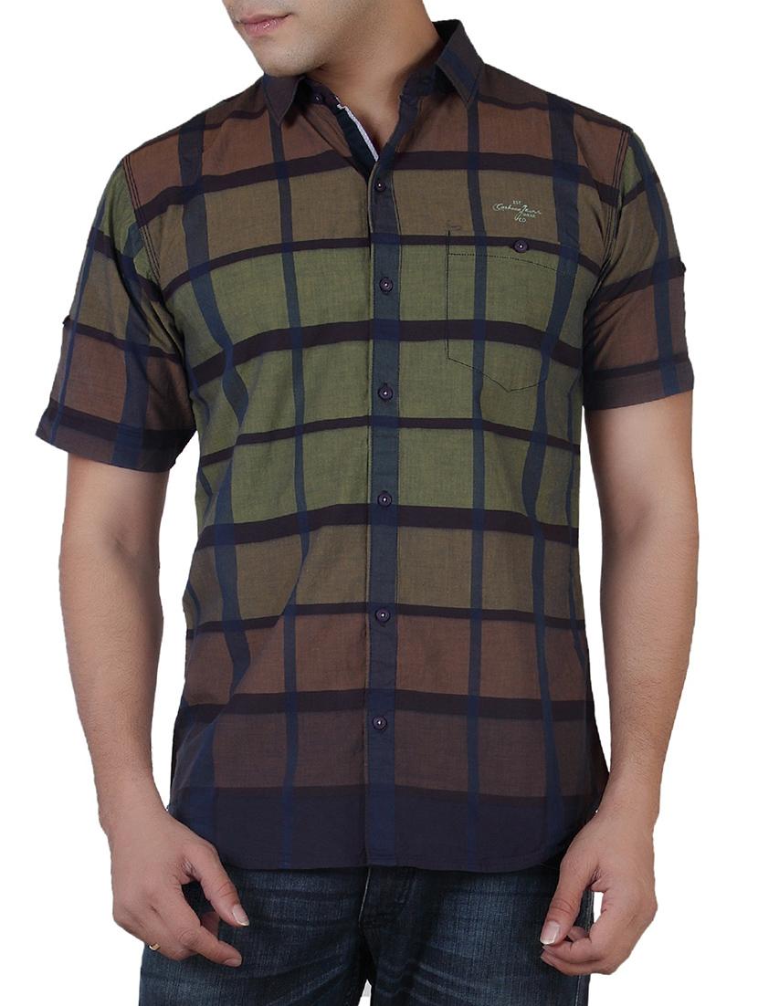 multi colored cotton casual shirt - 10819633 -  Zoom Image - 0