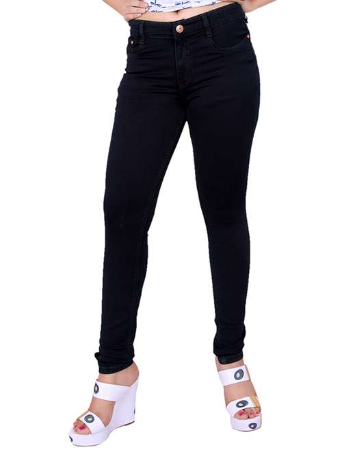 women's plain slim fit jeans - 10826503 - Standard Image - 0