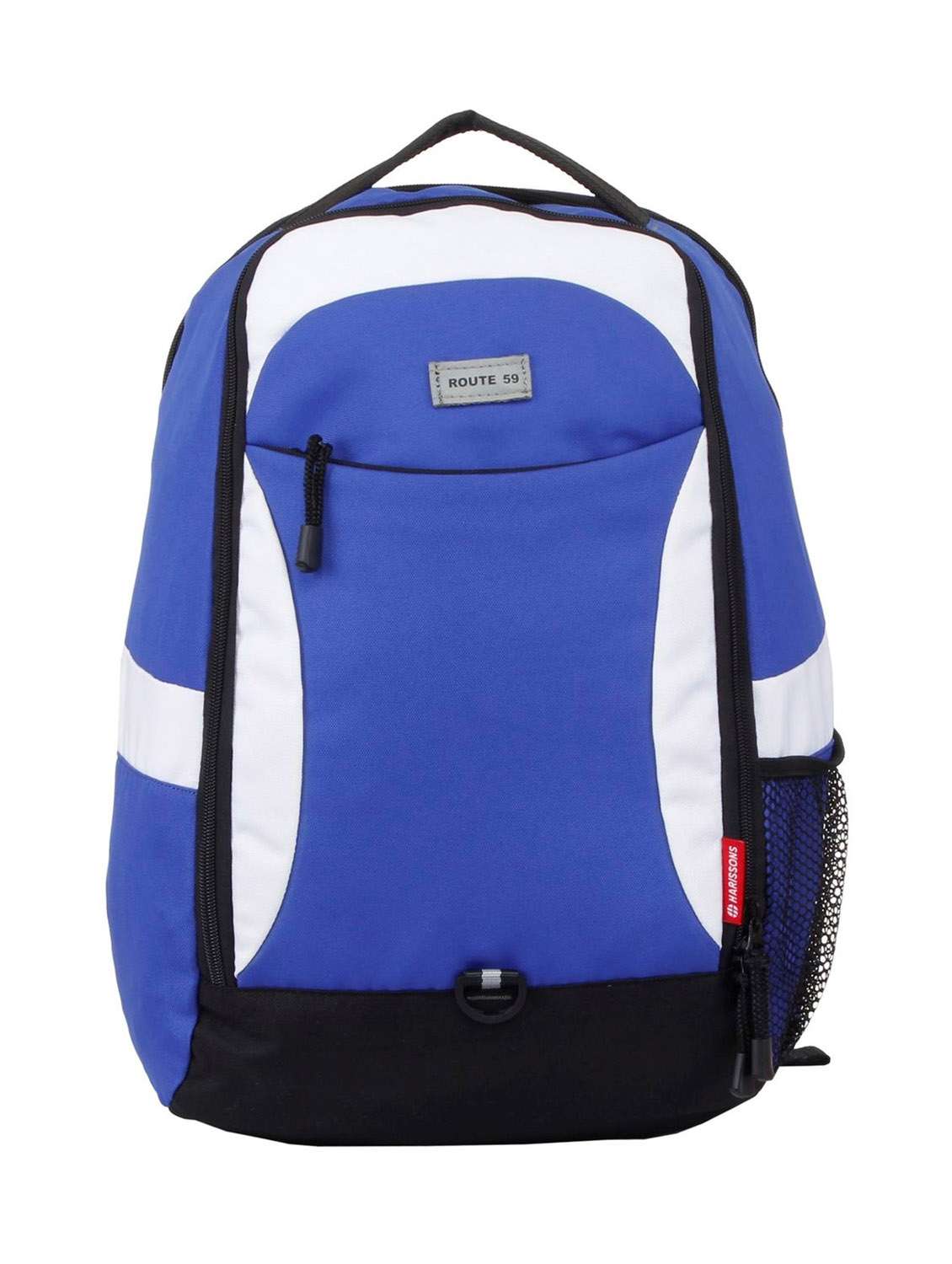 royal blue, white polyester laptop bag
