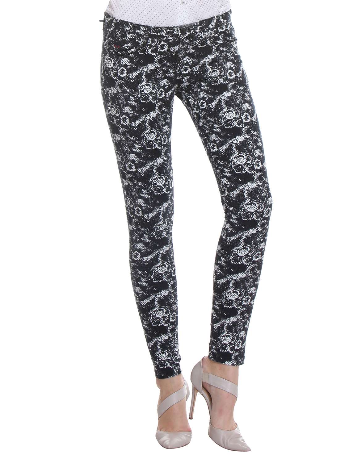 black cotton jeggings