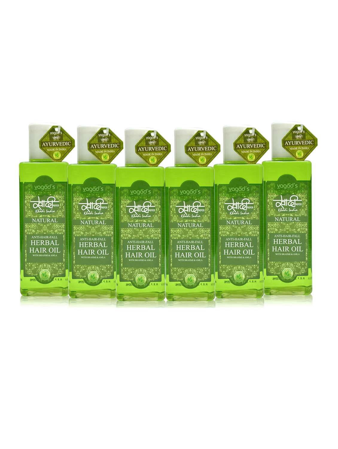 khadi anti-hairfall herbal hair oil [pack of 6] 100ml