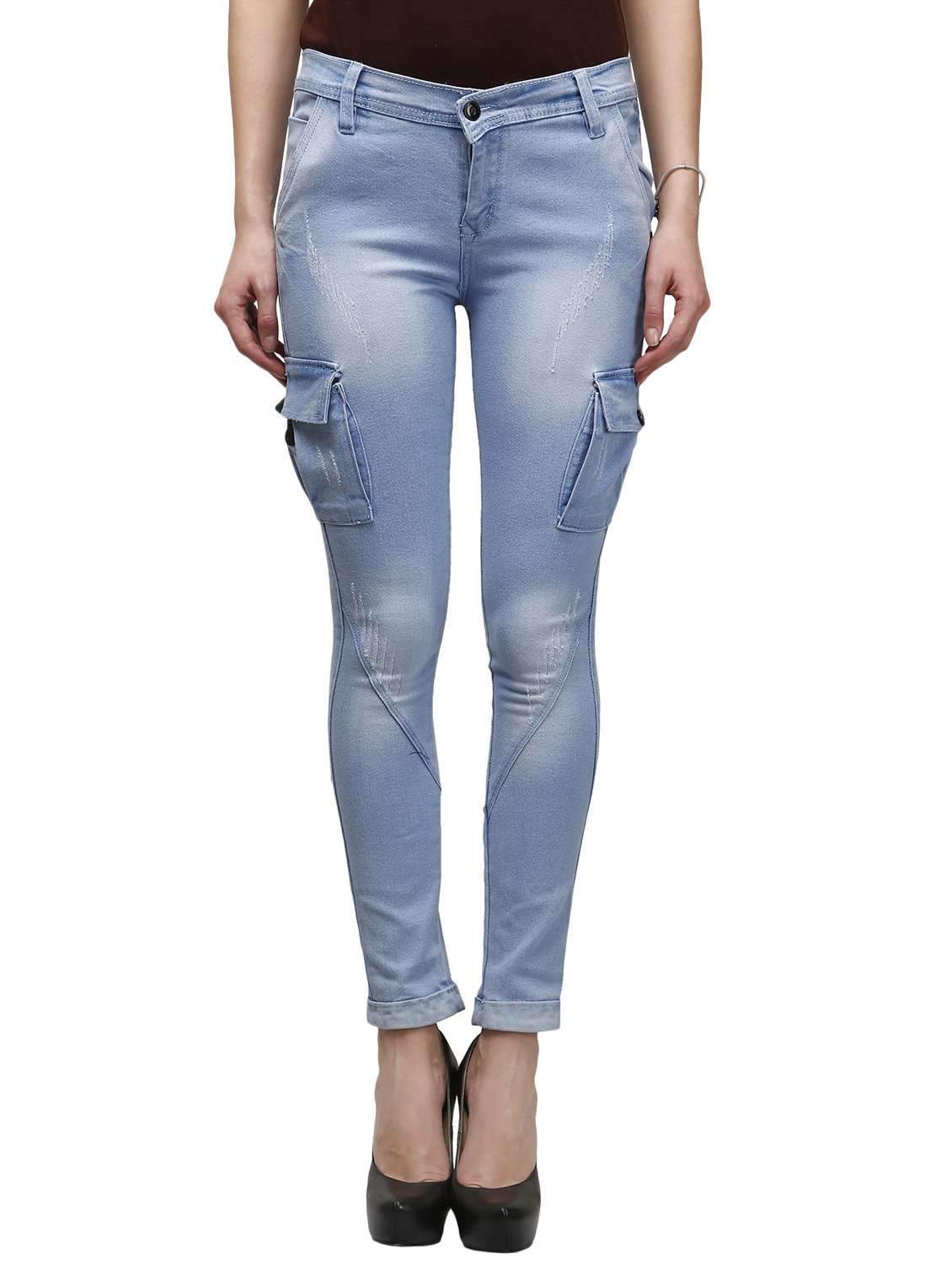 light blue denim jeans