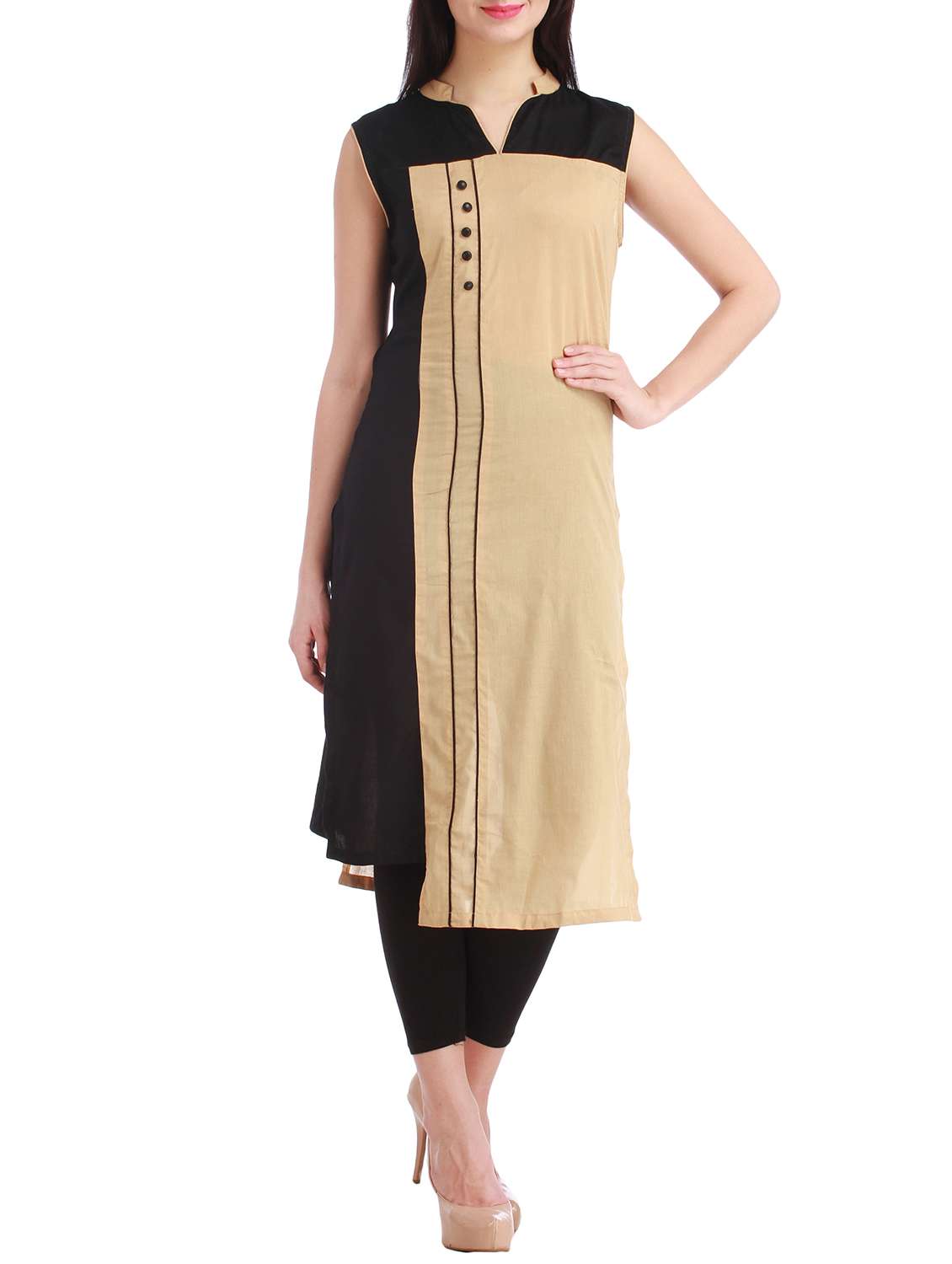 skin colour kurti design
