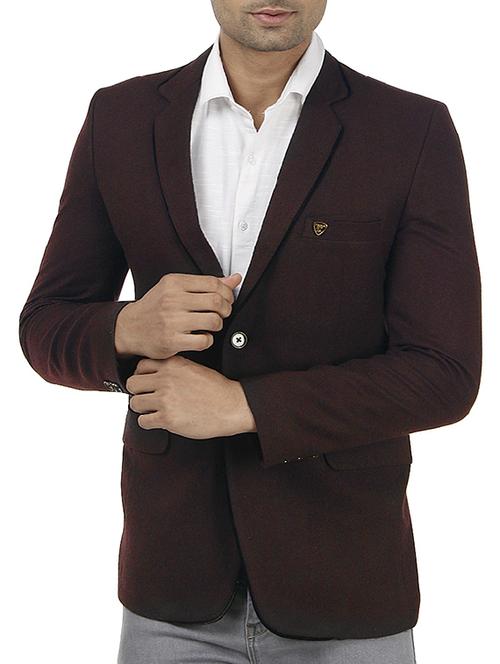red wool casual blazer - 10903577 - Standard Image - 0