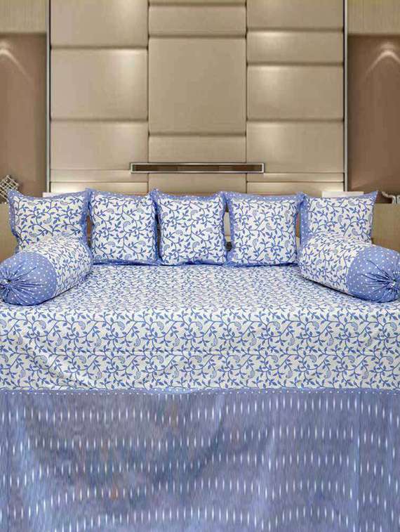 k decor cotton 8 pc diwan set