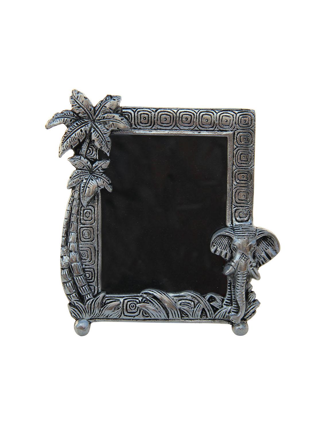 Photo Frame With Elephant Face And Coconut Tree In Metal By Photo Frame With Elephant Face And Coconut Tree In Metal By Handicrafts Paradise Ping For Frames India 11017748