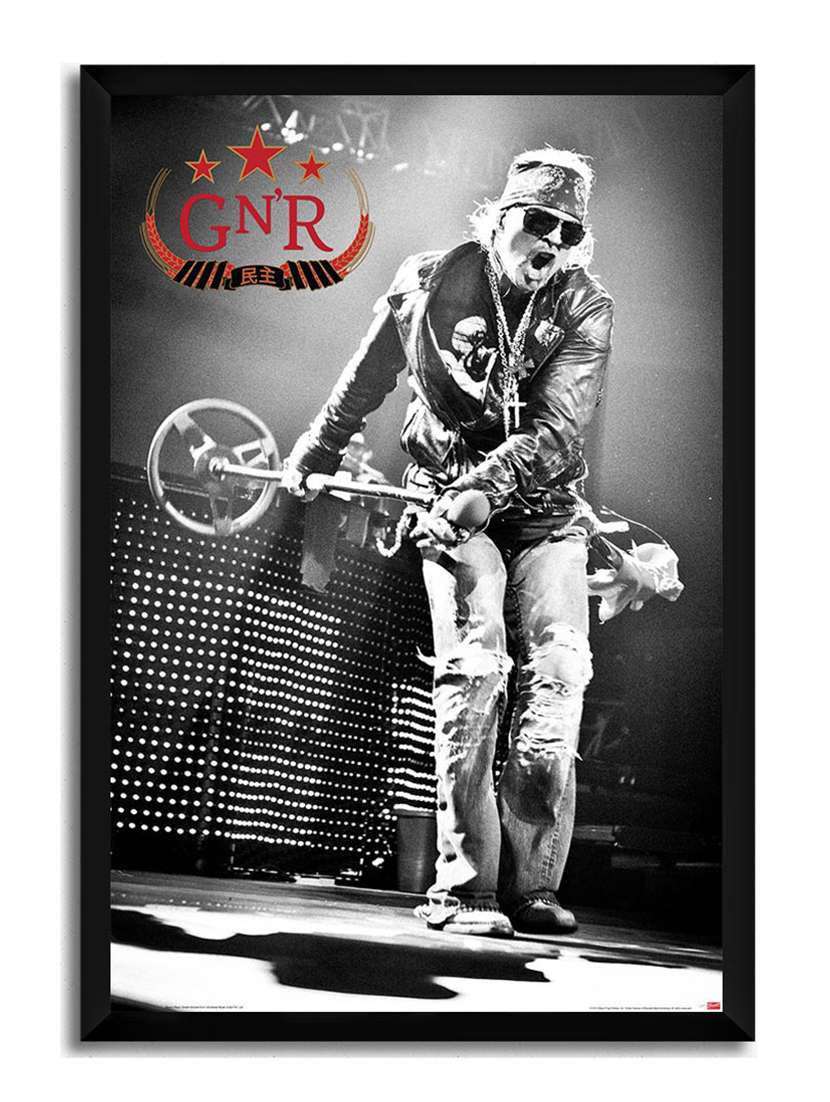 Buy online Guns N Roses Axl Rose Framed Poster (without Glass