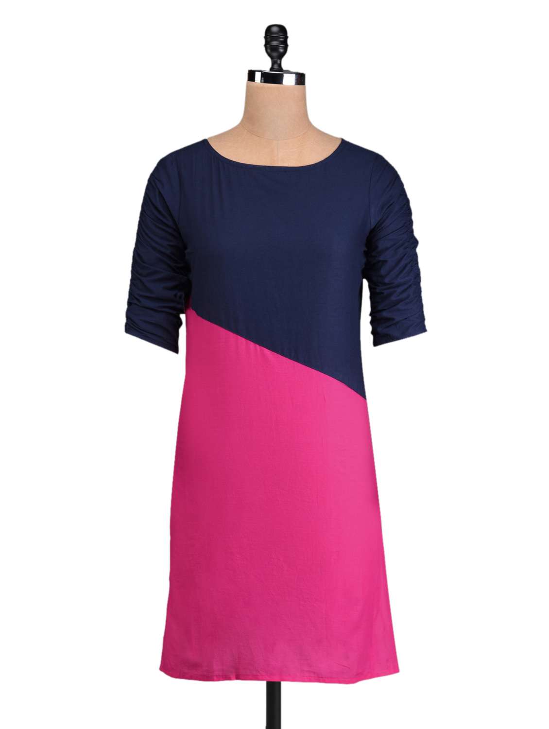 pink cotton straight kurta