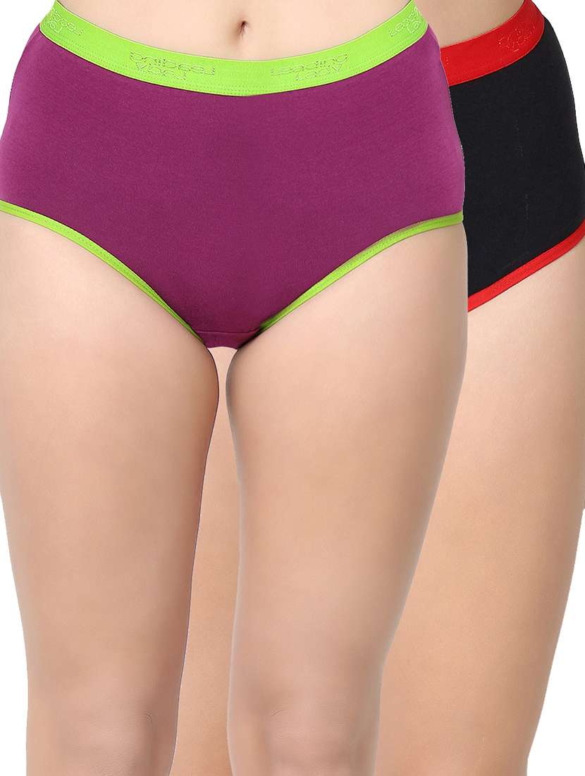 set of 2 high rise hipster panty