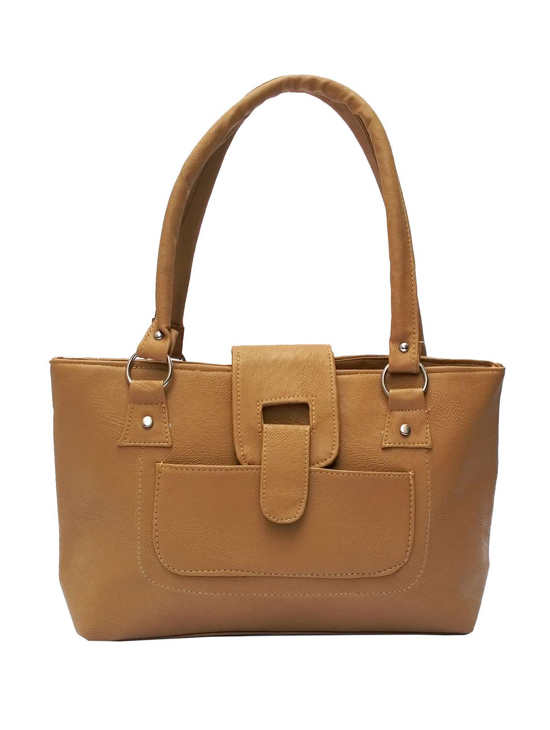 gold leatherette (pu) handbag