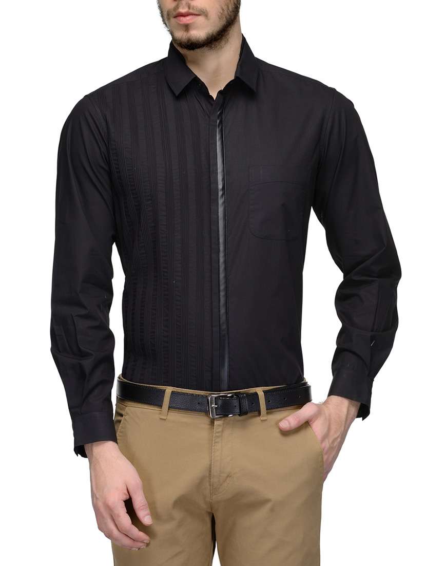 black cotton casual shirt
