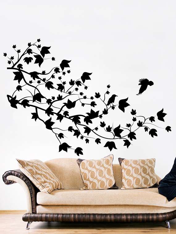 black vinyl wall decals & sticker