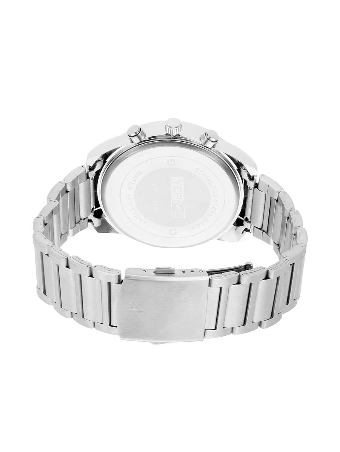 Buy online Yepme Men's Chronograph Watch Pink/silver from - Main Image