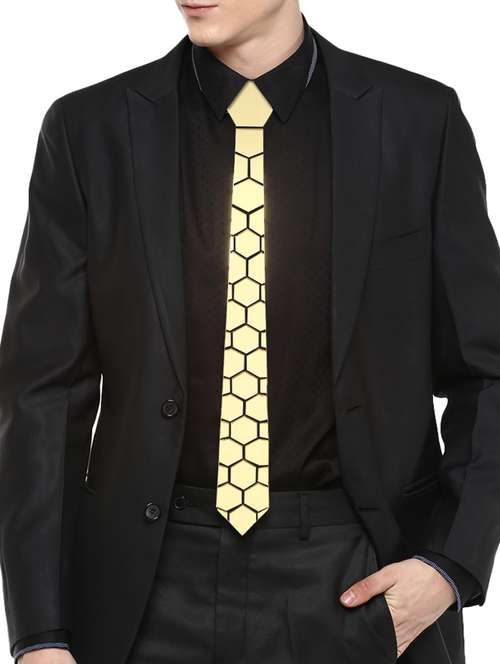 mirror tie gold