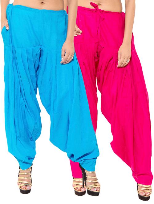 pink cotton patiyala salwar combos - 11120018 -  Standard Image - 0