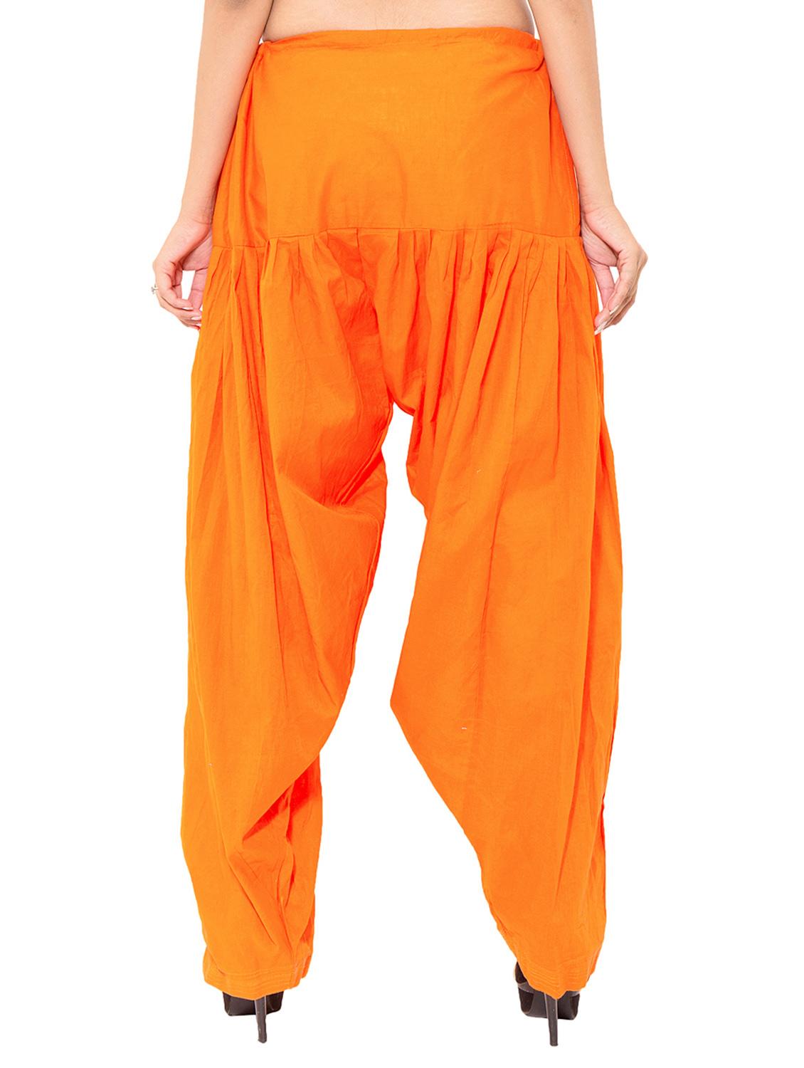 red cotton patiyala salwars - 11120023 - Standard Image - 3