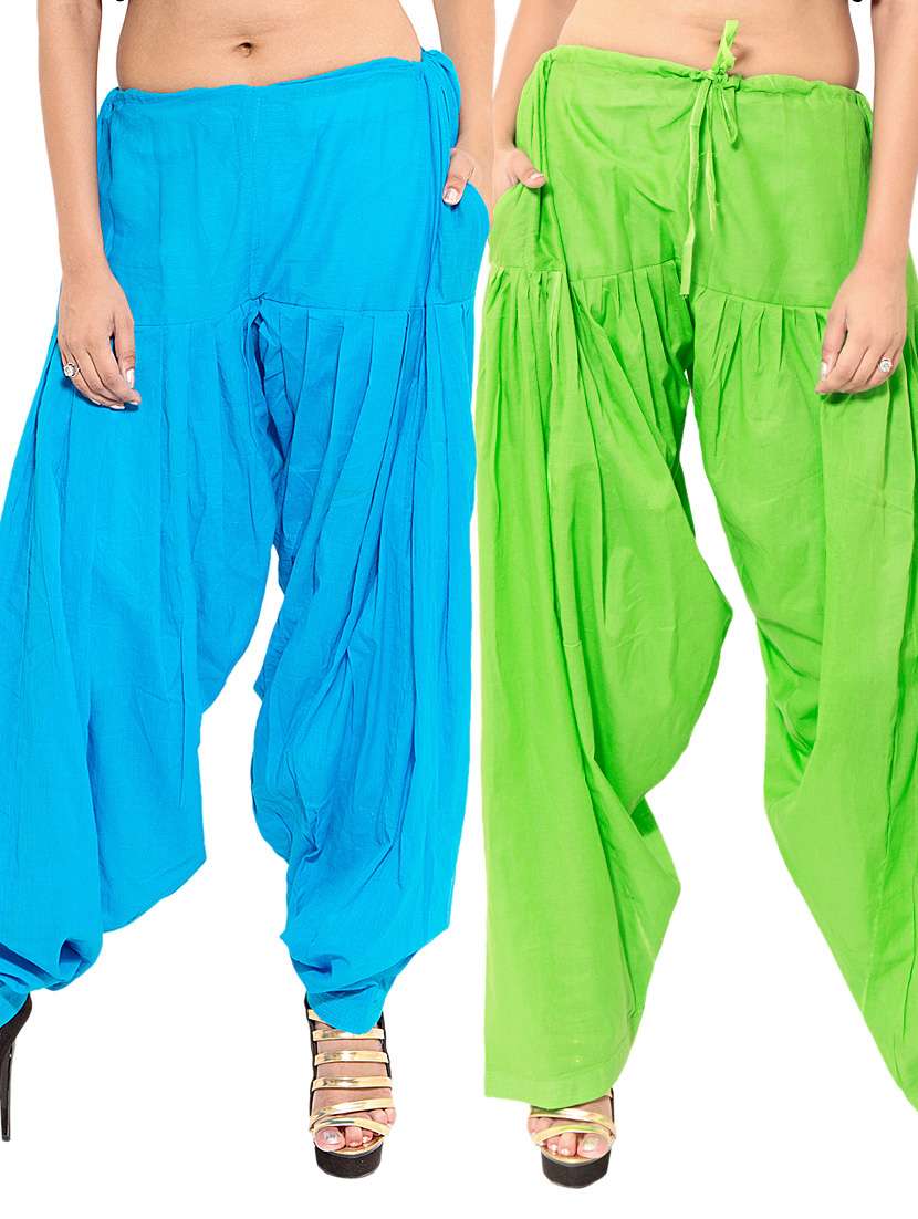multi colored cotton combo salwars