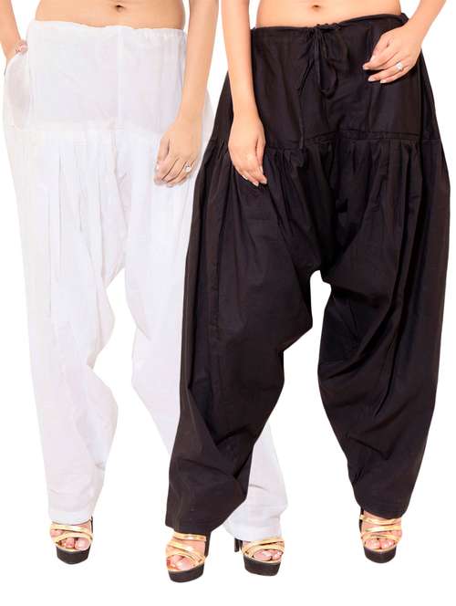 multi colored cotton patiyala salwar combo - 11120041 -  Standard Image - 0