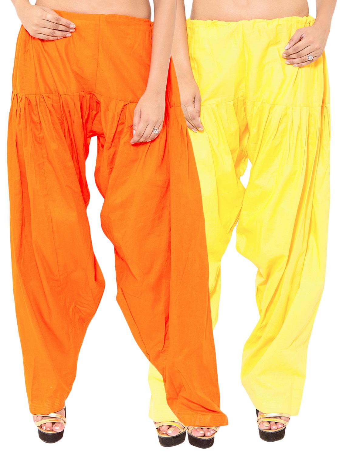 multi colored cotton combo salwars - 11120055 - Zoom Image - 0