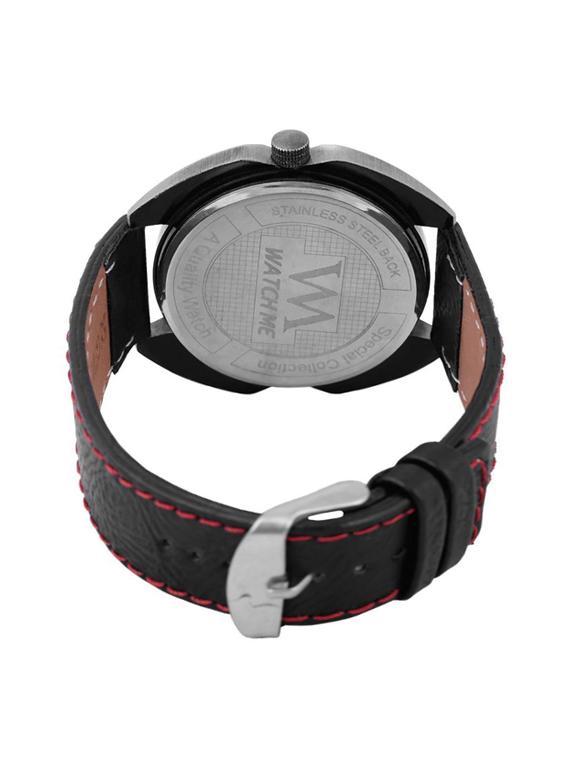 black leather wrist watch - 11123223 - Standard Image - 5