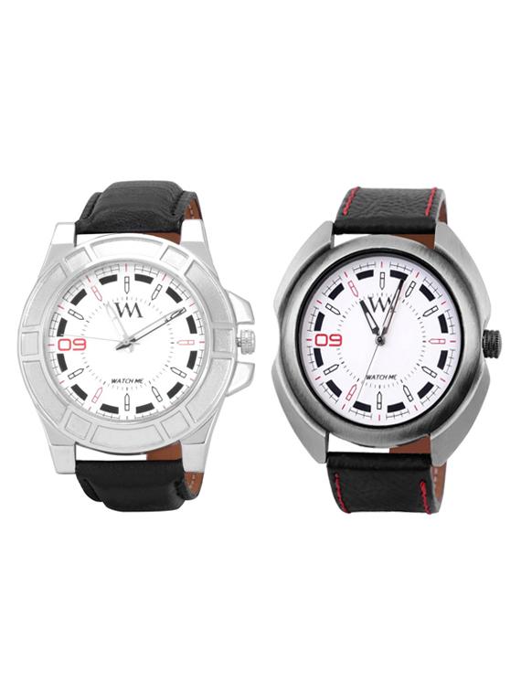black leather wrist watch - 11123239 - Zoom Image - 0