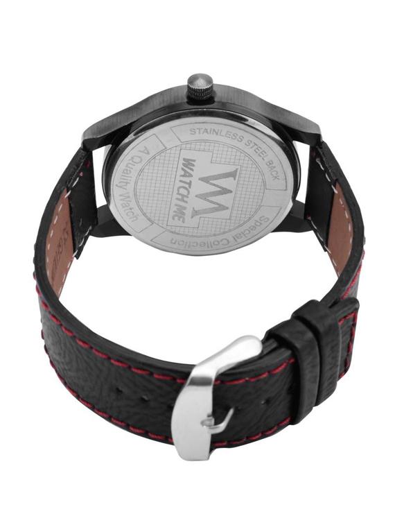 black leather wrist watch - 11123245 - Standard Image - 5