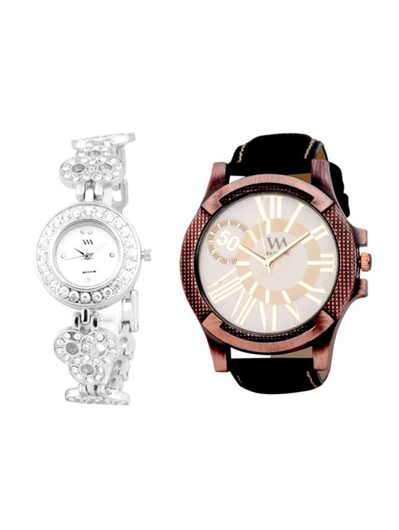 black leather wrist watch - 11123270 - Zoom Image - 0