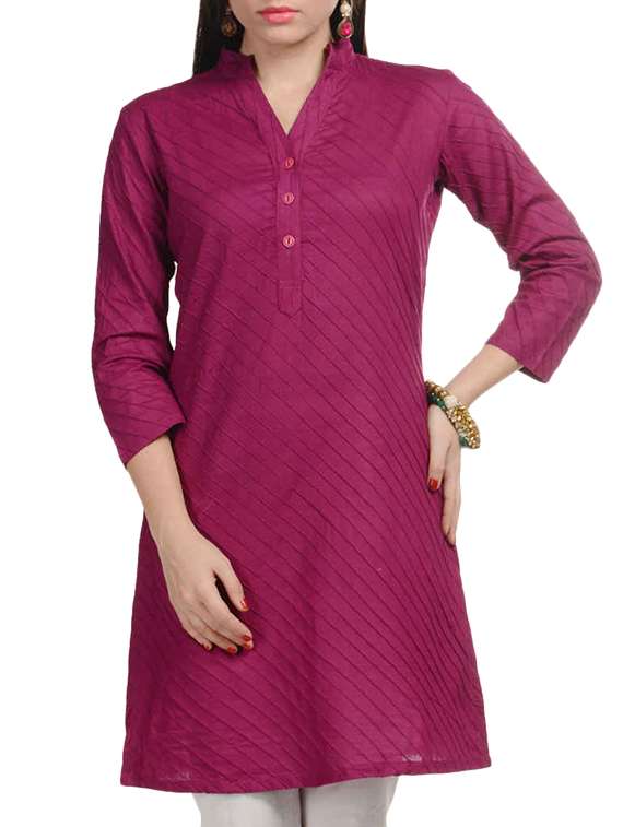 purple cotton straight kurta