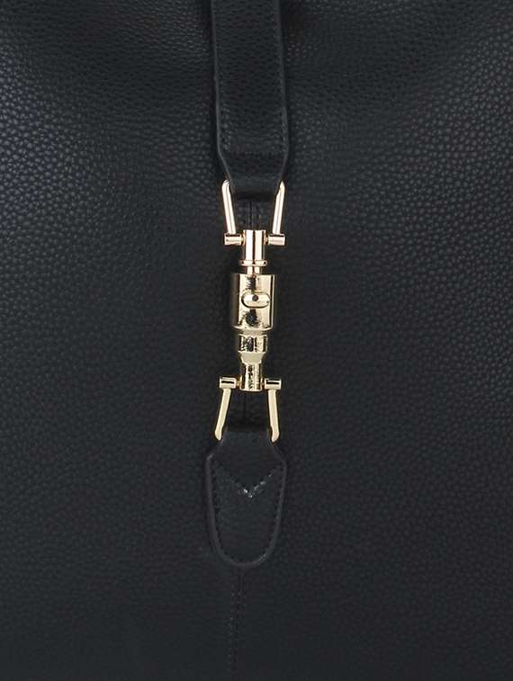 black leatherette handbag - 11131154 - Standard Image - 3