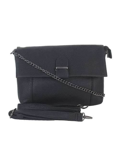 black leatherette sling bag - 11131419 -  Standard Image - 0