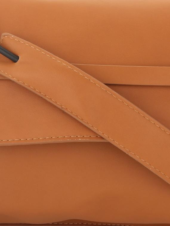 tan leatherette sling bag - 11131423 - Standard Image - 3