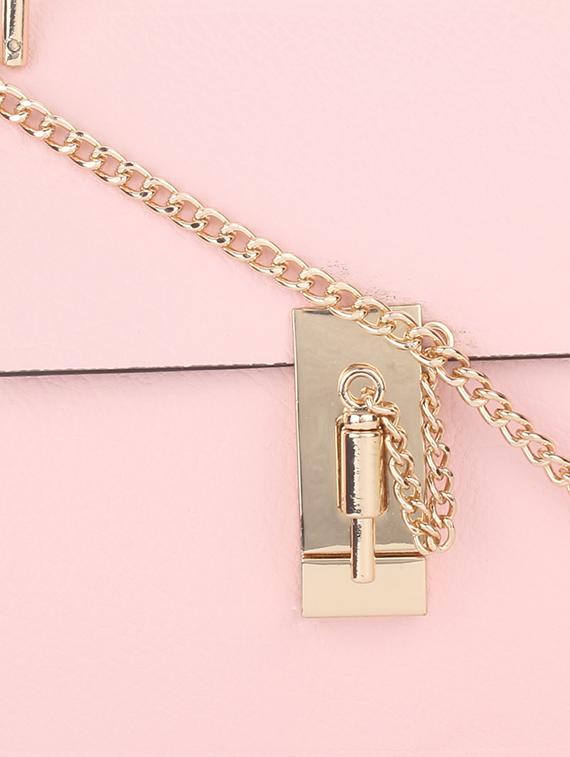 pink metal sling bag - 11131427 - Standard Image - 3