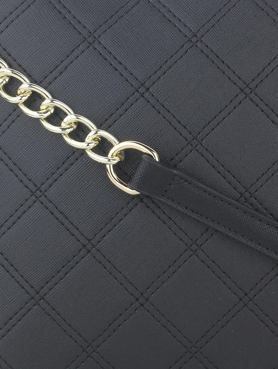 black leatherette sling bag - 11131433 - Standard Image - 3