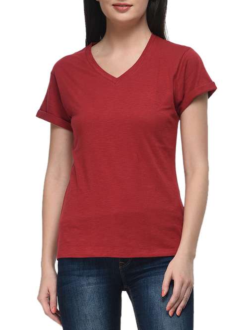 red cotton top - 11140652 -  Standard Image - 0