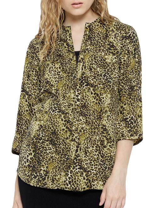 green polyester regular top - 11142824 - Standard Image - 0