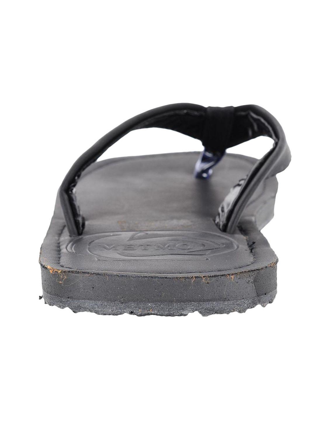 black leather slip on flip flops - 11153405 - Standard Image - 3