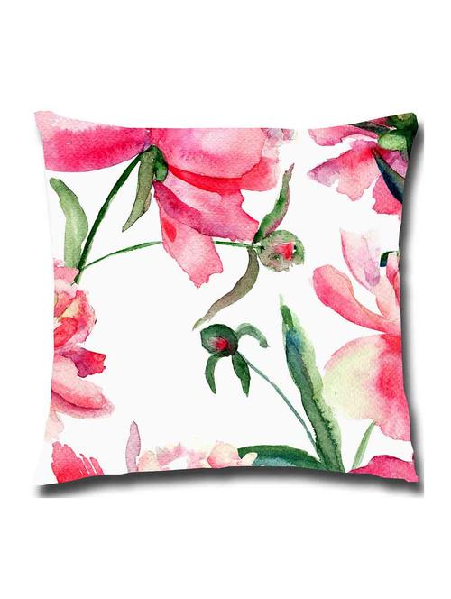 multicolored satin single cushion cover - 11155029 -  Standard Image - 0