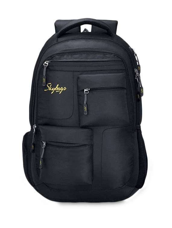 Buy online Black Multi Pocket Backpack from bags for Women by