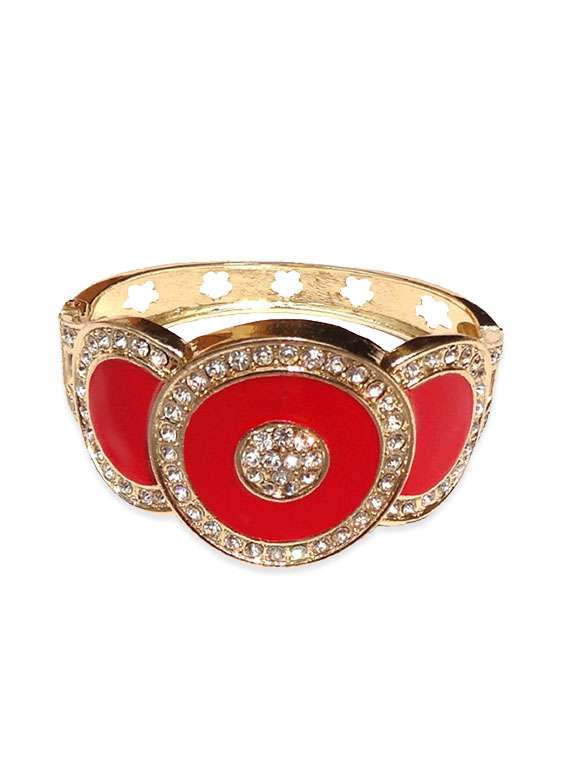 red metal bracelet