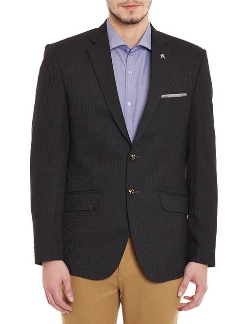 black acrylic formal blazer - 11205018 -  Standard Image - 0