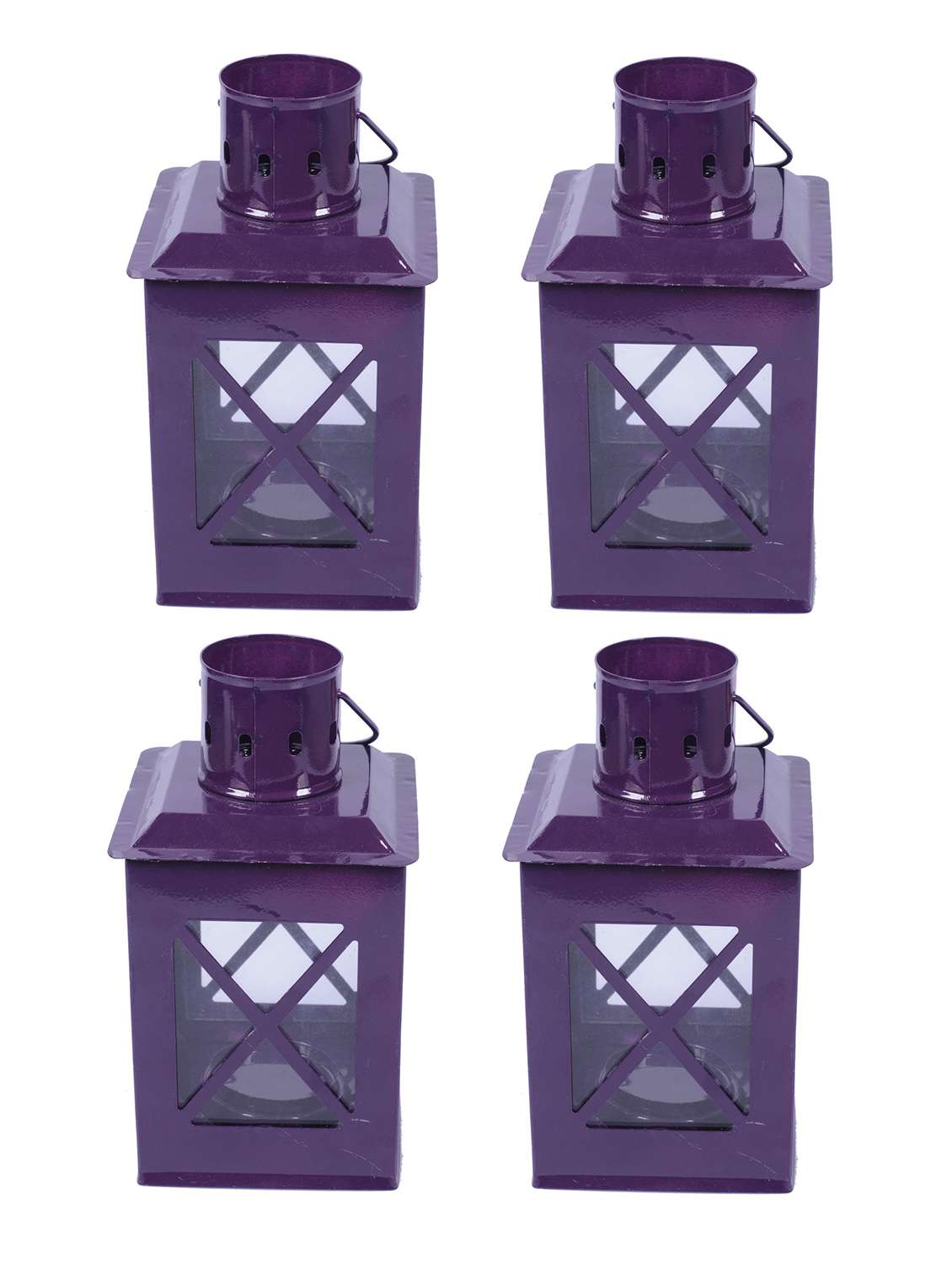 sutra decor tealight hut candle holder lantern  set 4