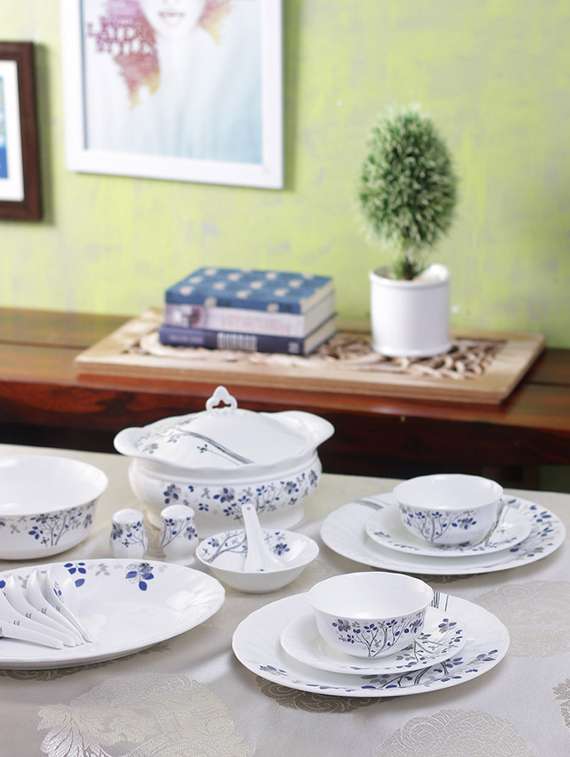 Buy online White Bone China Dinner Set from Tableware for Unisex