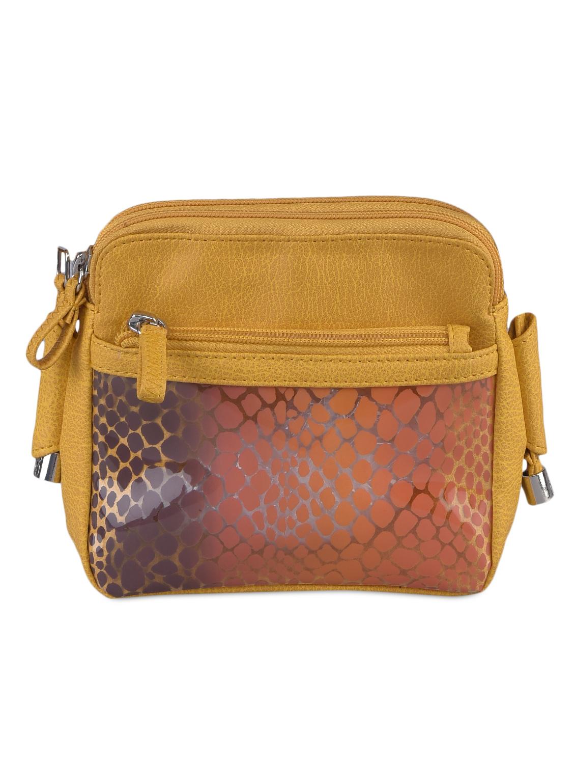 Animal Printed Leatherette Sling Bag - Baggit